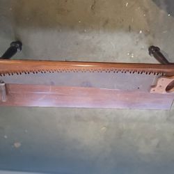 Antique 48 Inch Two Man Saw
