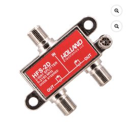 Holland HFS-2D 2 Way Coax Splitter 