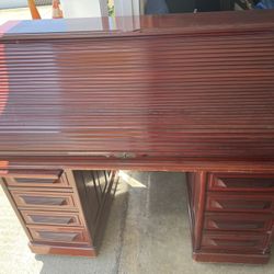 Mahogany Roll Top Desk