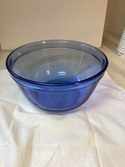 Vintage Anchor Hocking Cobalt 2.5 Quart Mixing Bowl