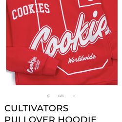 RED COOKIES MCMLXXXII HOODIE (NEW,LRG)