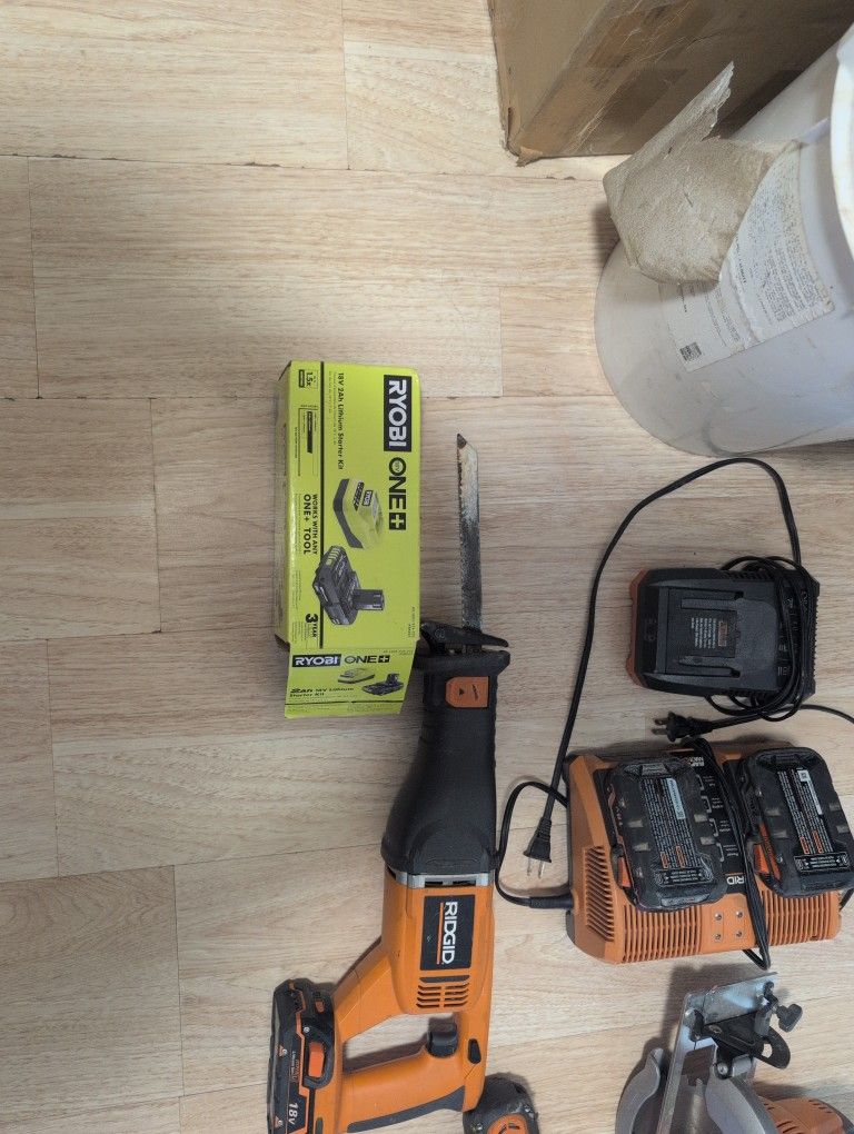 Rigid Tool Ryobi One+ 18v 2ah Lithium Starter Kit