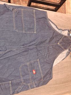 Dickies Denim Overalls Men’s Size 2XL Blue Jeans Work Redneck 