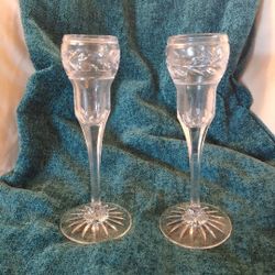 Vintage Waterford Crystal Candle Stick Holders