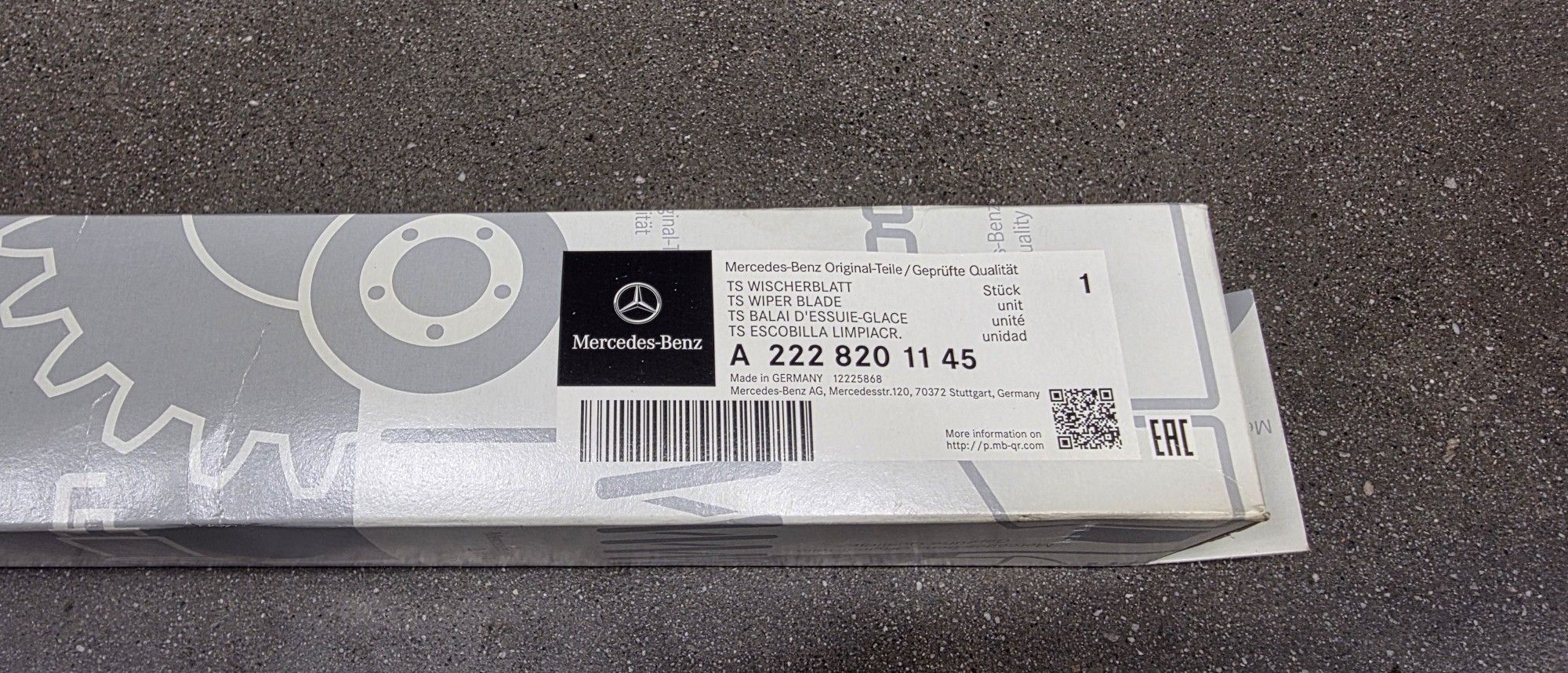 2014-2020 S Class (222) Windshield Wipers O.E.M.