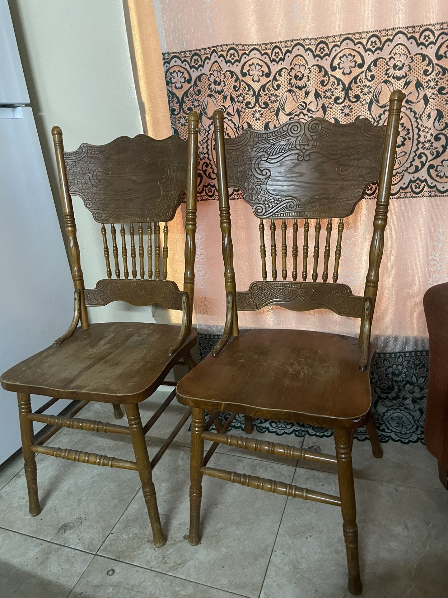 Two Wooden Chairs