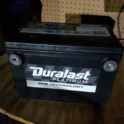 Duralast Platinum EFB Car Truck Battery Group 78 Side Post 