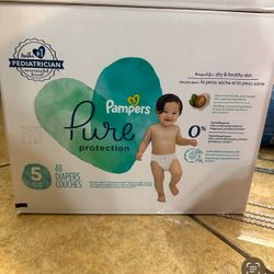 Size 5 Pampers Pure Diapers Box $25 Or Take Two For $45! I Bought Then From Walgreens For $31.99 Each 