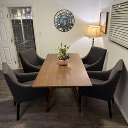 Armchair Set of 4 – Dark Gray Local Delivery