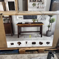 Pike & Main Solid Wood Writing Desk – Home Office Furniture – Clearance Sale!