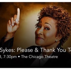 2 Tickets For Wanda Sykes Chicago Theatre