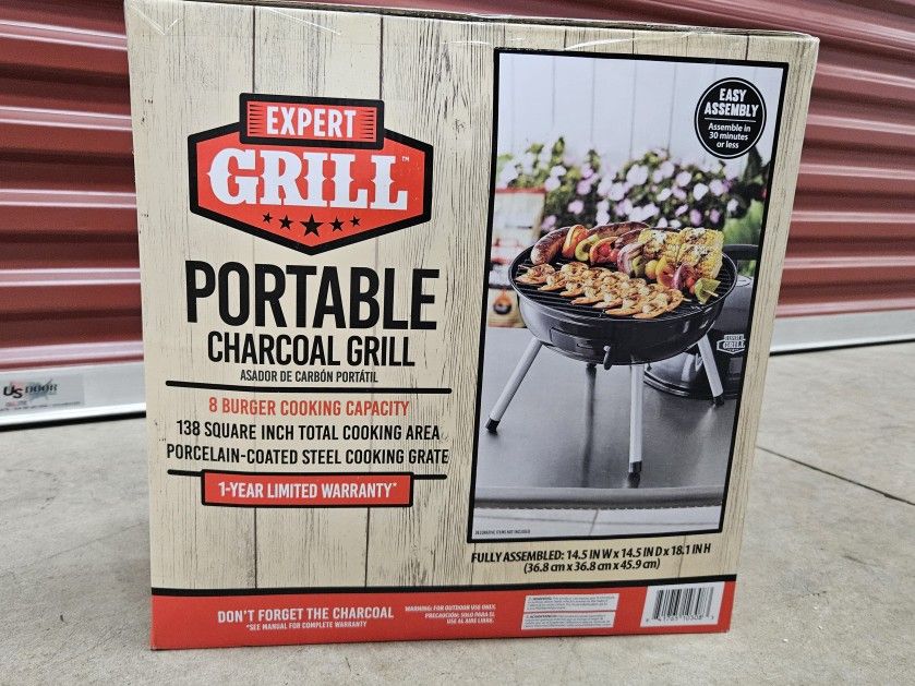 Expert Grill 14.5'' Steel Portable Charcoal Grill