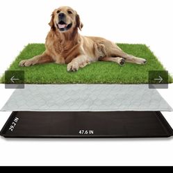 “”New”XXL Dog/Animal Potty/Pee Artificial Grass And Pad(48”x30”)Indoor/outdoor(washable(retail$99)