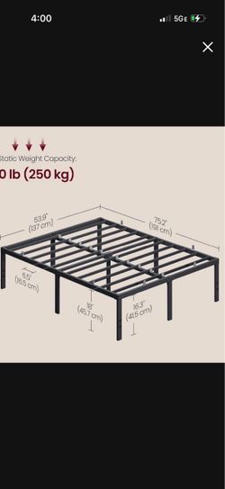 Metal bed frame