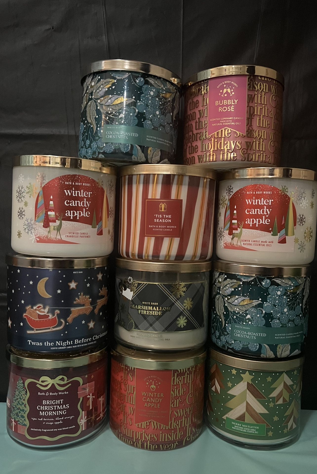 Bath & Bodywork Candles, $10 Each, New