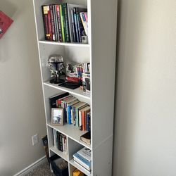 Tall White Bookshelf