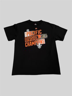 Anaheim Ducks NHL Stanley Cup Playoff majestic Vintage hockey tshirt Size Large