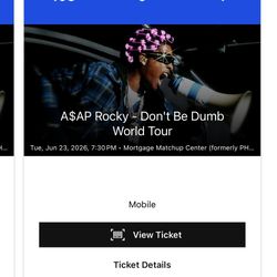 A$AP Rocky Dbd Tour Tickets