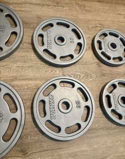 Olympic Reconditioned IVANKO’S  Weight plates  45s, 35s, 25s And 10s [230 Pounds]