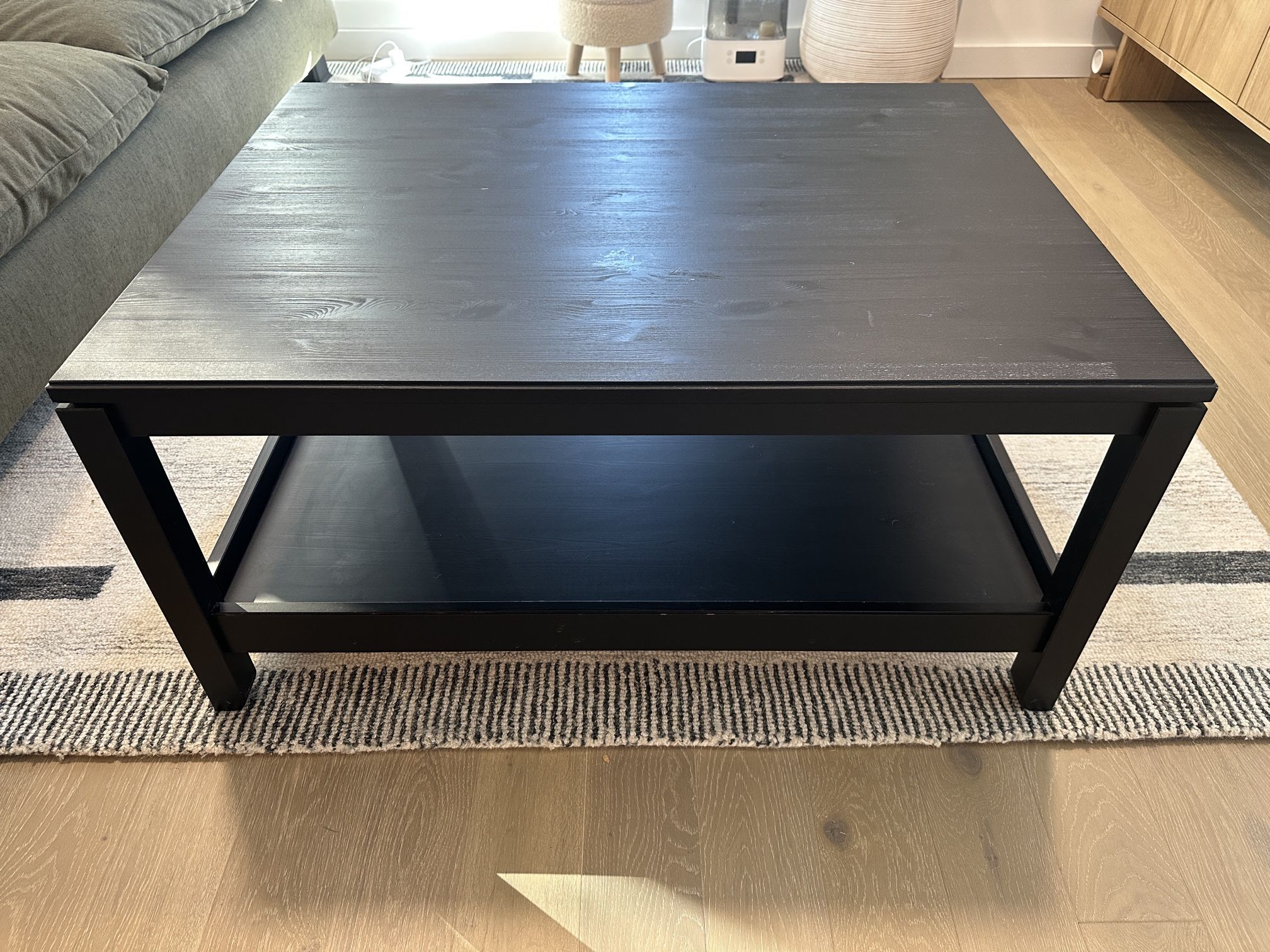 Black coffee table