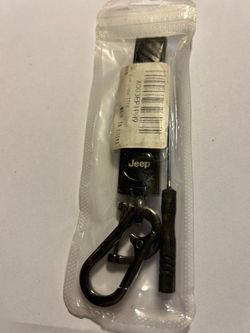 Jeep Genuine Leather Car Keychain