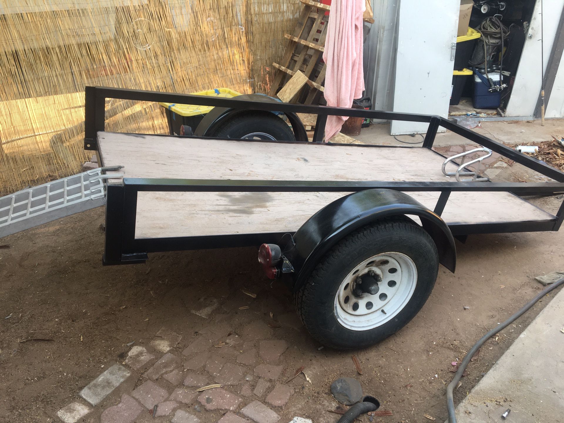 Utility trailer/ motor cycle trailer ramp included