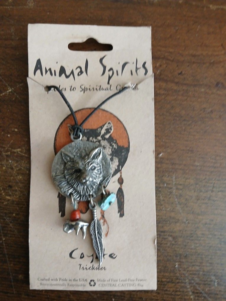 Brand New Animal Spirts Coyote Necklace