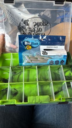 Bass Pro Shops Tackle Box with BioBait Lures