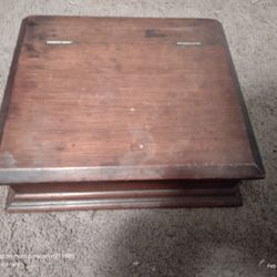 Antique Vintage Wooden Box For Jewelry And Letters