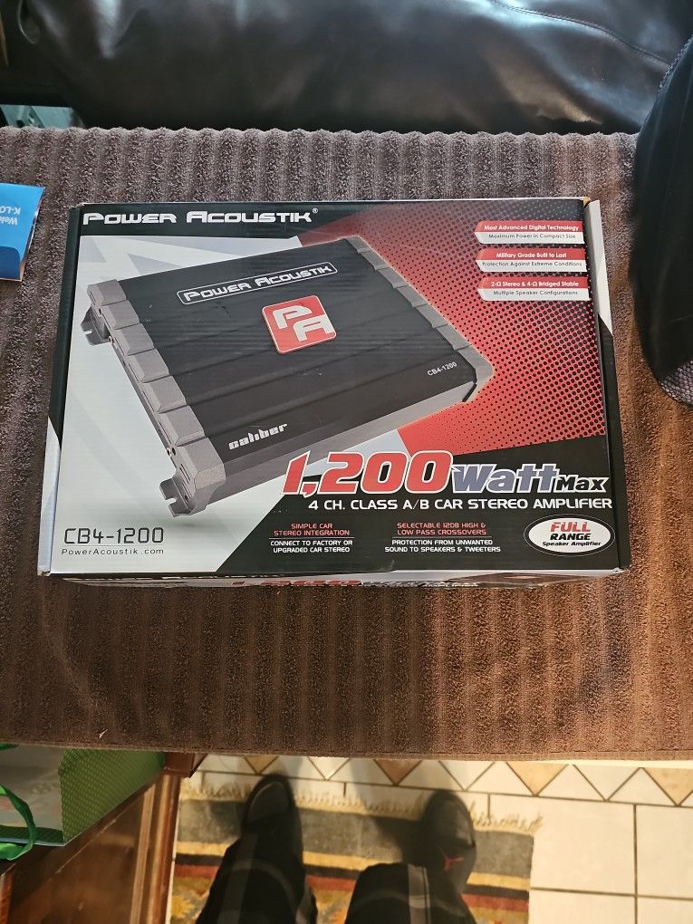 Power Acoustic CB4 channel 1,200 brand new amplifier.