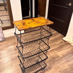 5 Tier Basket With Wheels