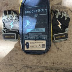 Youth Bruce Bolt Batting Gloves Youth Medium 