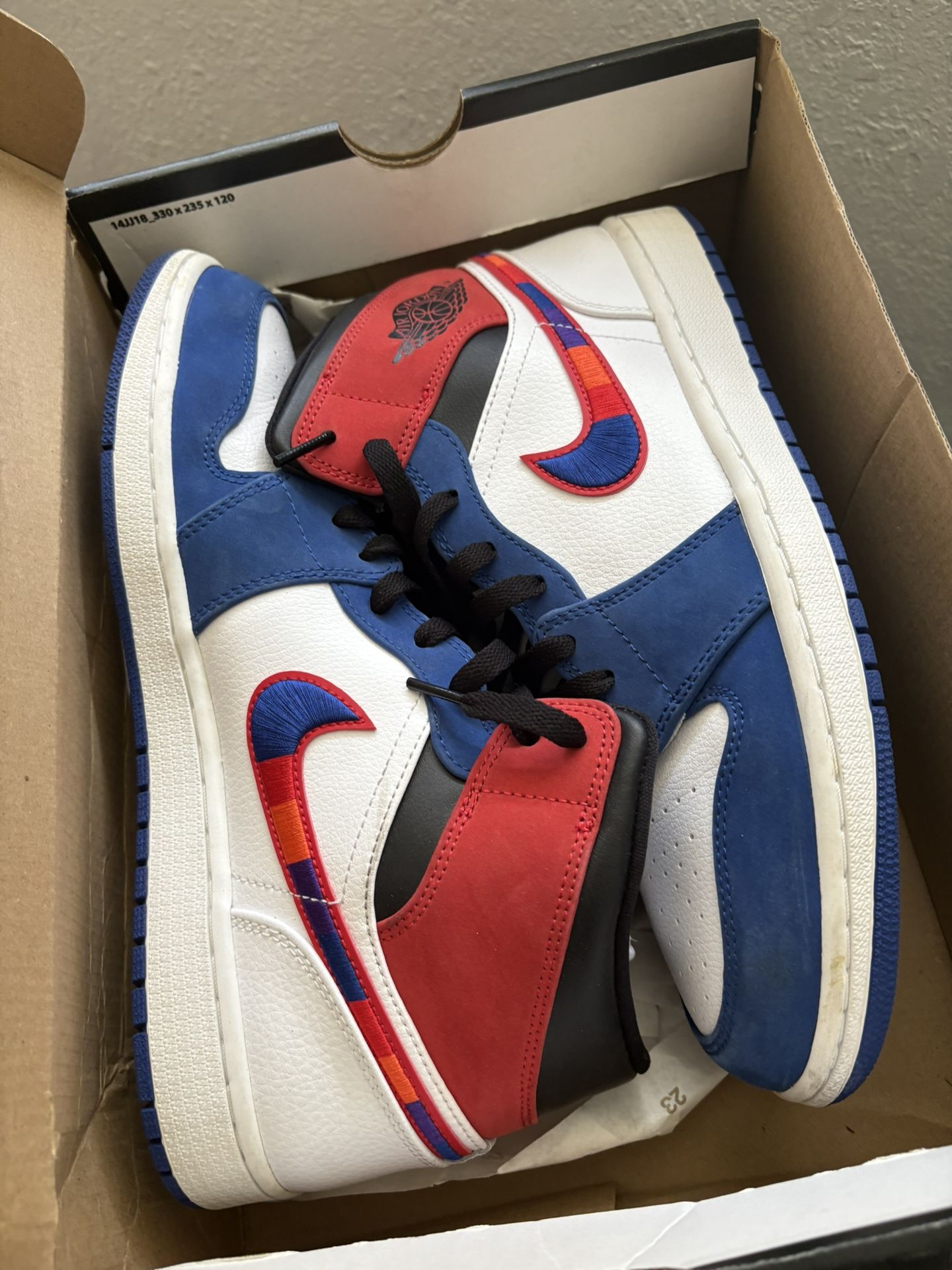 Size 11 Jordan 1 Mid Multi-Color