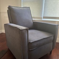 Modern Grey Recliner Accent Chair
