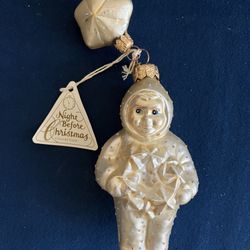 DEPT. 56 NIGHT BEFORE CHRISTMAS ORNAMENT SNOW BABY MADE IN POLAND Vintage