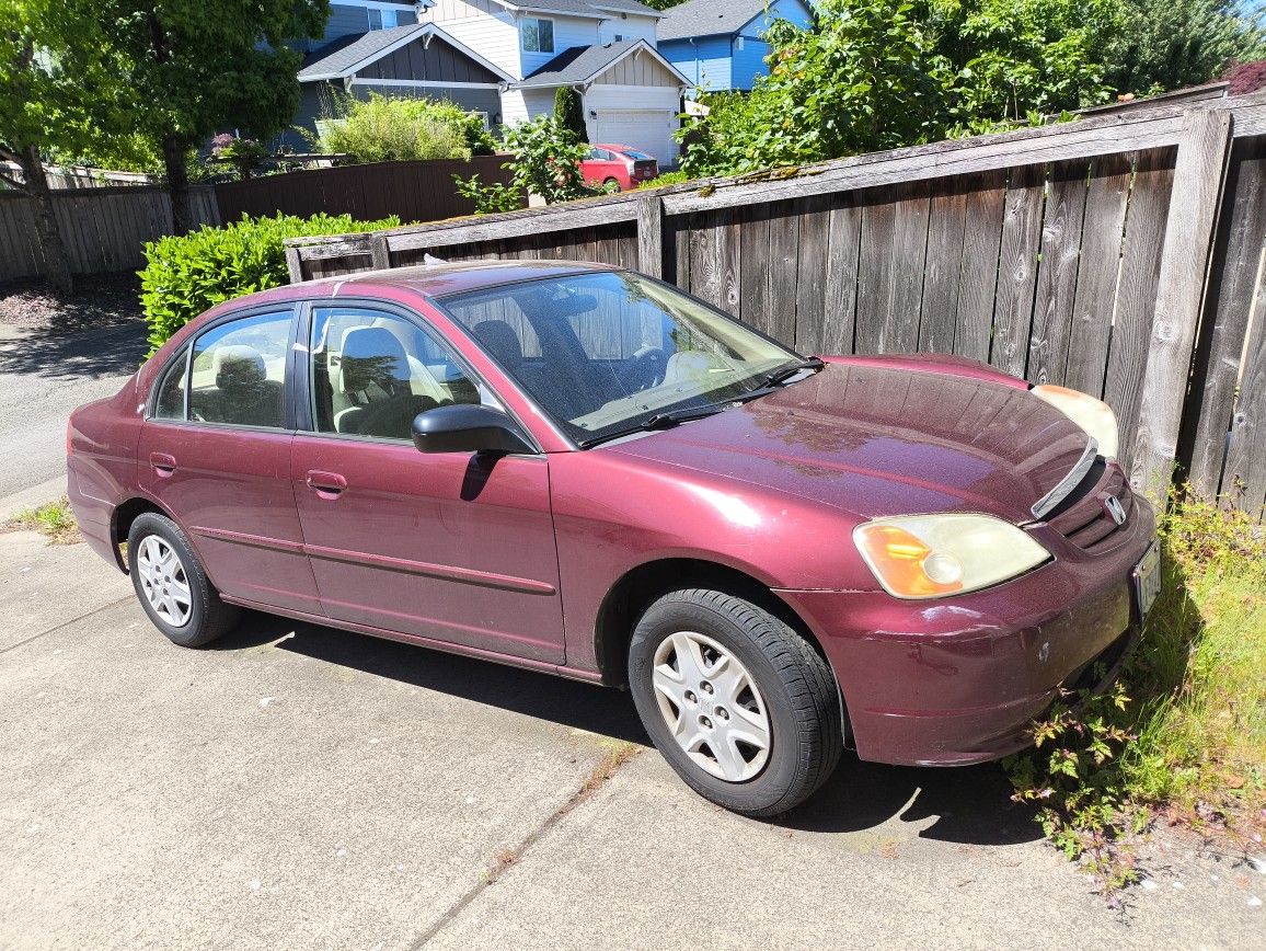 Honda Civic scrap, engine cat converter intact