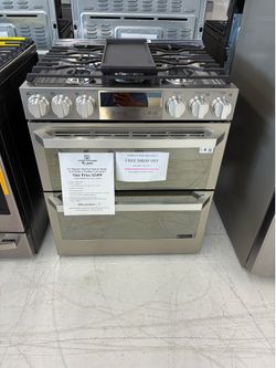 FREE DROPP OFF within 20 Miles 🚌 SCHOOL IS OUT SAVINGS ARE IN😎 SAVE $1800 OFF MSRP on a Dual Fuel Slide-In Double Oven Range w/ ProBake Convection