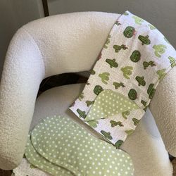 Baby Blankets With Matching Burp Cloths