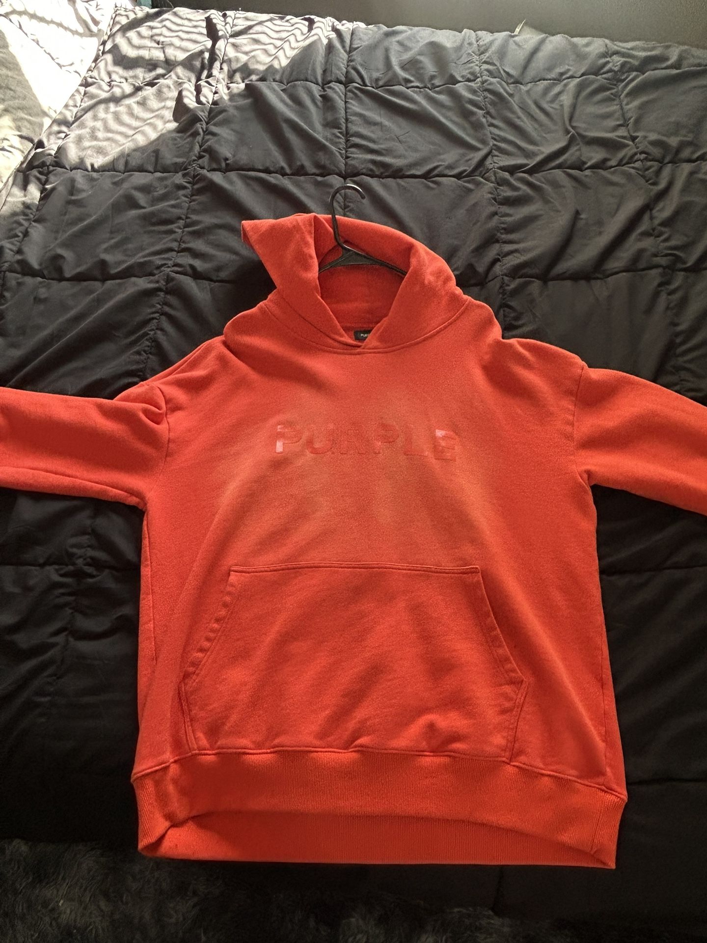  Cotton Fleece Logo Embroidered Oversized Fit Hoodie