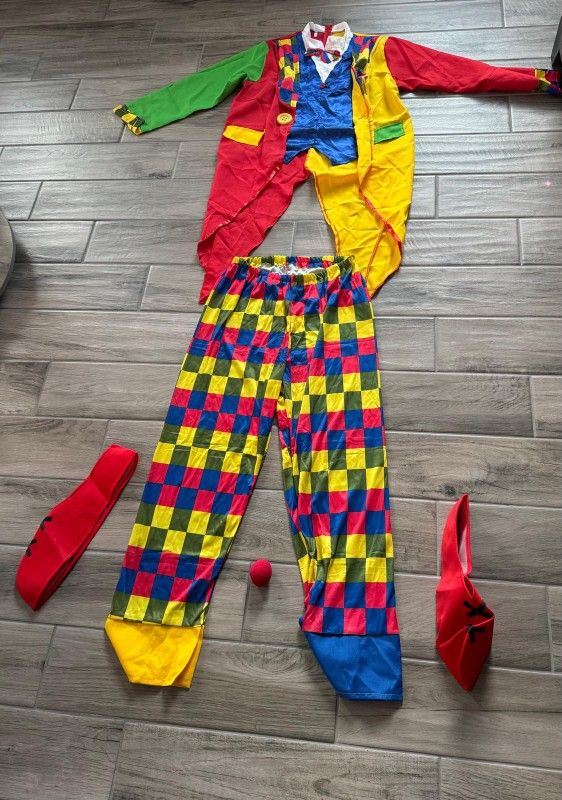 Clown Costume One Size XL