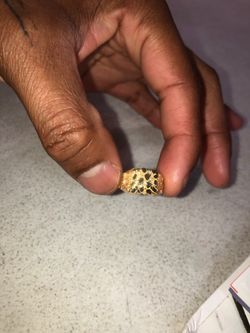 10k gold nugget ring