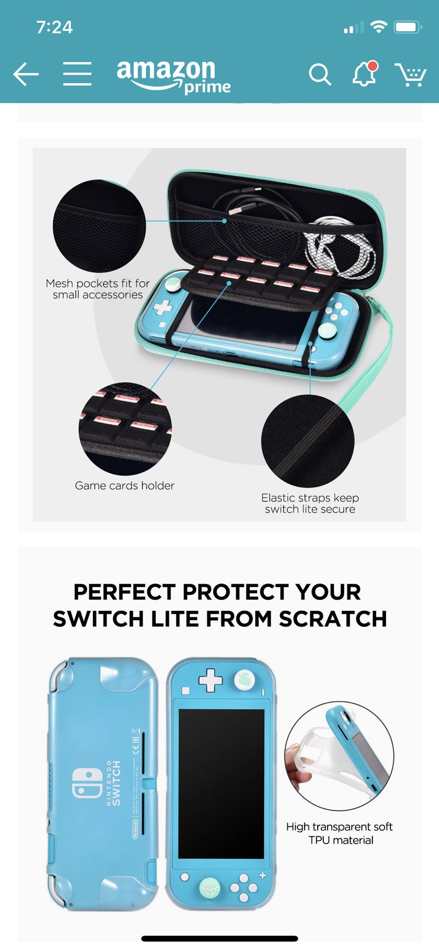 Nintendo Switch Lite accessories kit