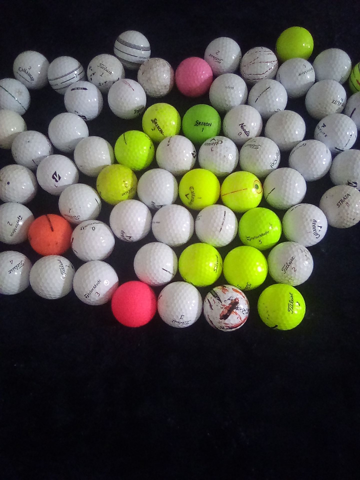 Titleist golf balls 35 and Callaway 62 total