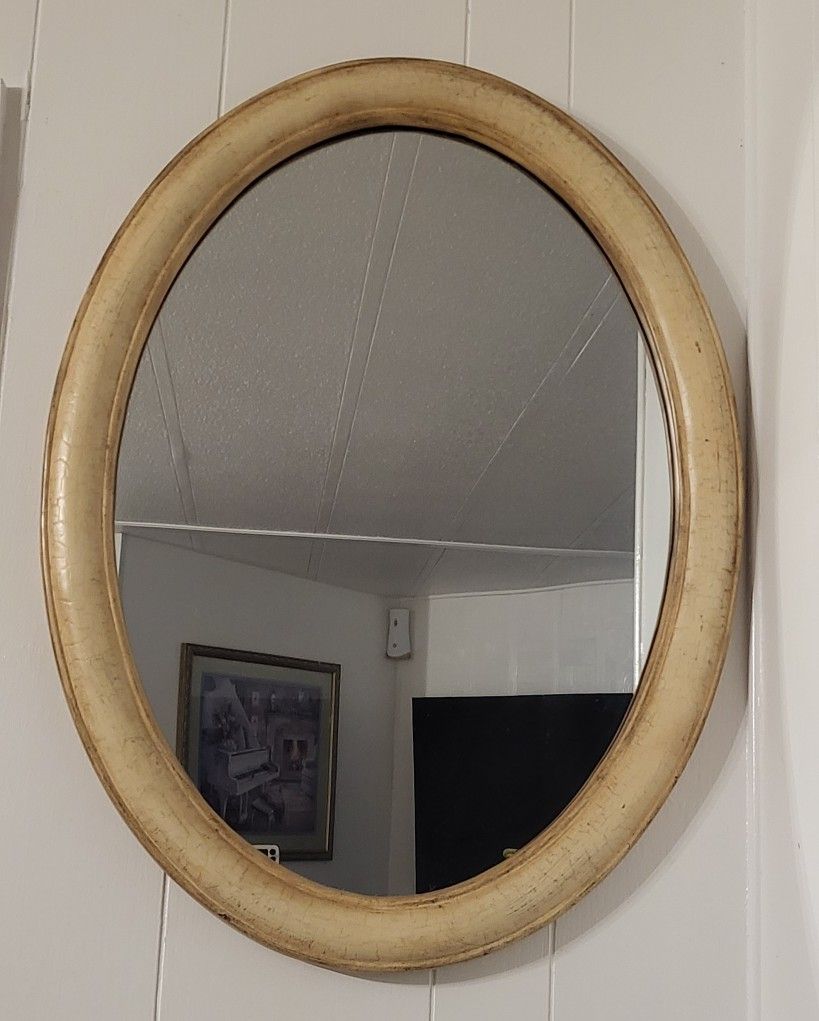 Antique Oval Wall Mirror