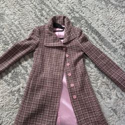 View Pink Button Up Jacket 
