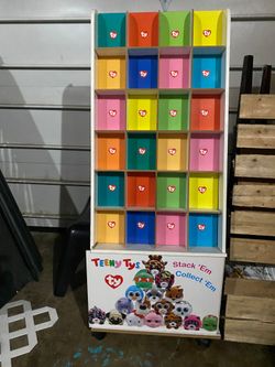 TY Beanie Baby Display Rack on Wheels