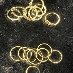 ✨ Final Sale! ✨ Elegant Gold Stacking Ring Sets - Only $10!