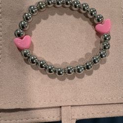 Pink Heart Bracelet