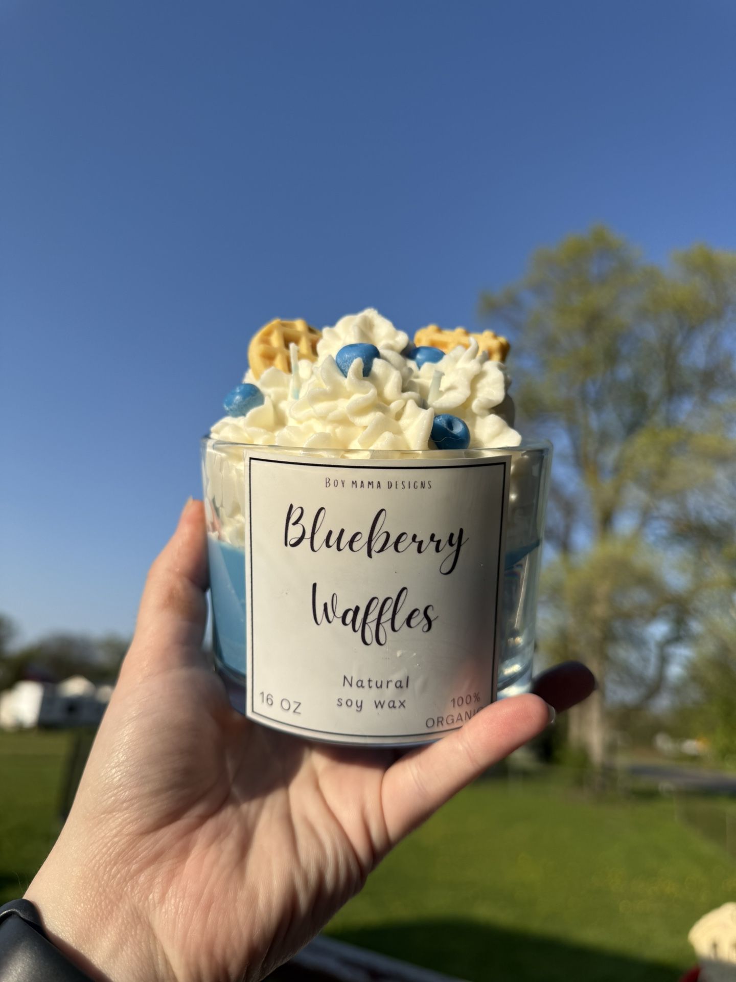 Homemade Blueberry Waffles Candle