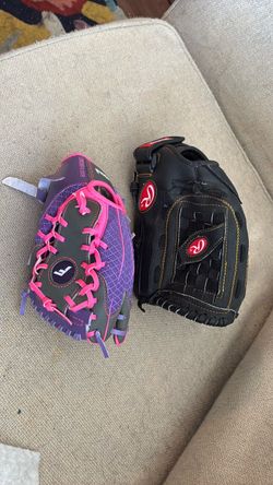 Two Baseball Gloves – Rawlings and Franklin
